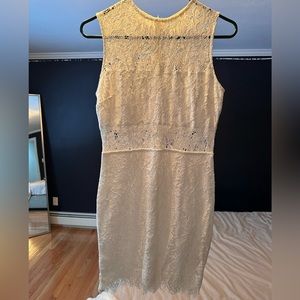White Superdown lace mini dress, size 4- only worn once, in perfect condition!